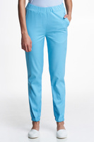 NARNI - jogger scrub pants - Soft blue