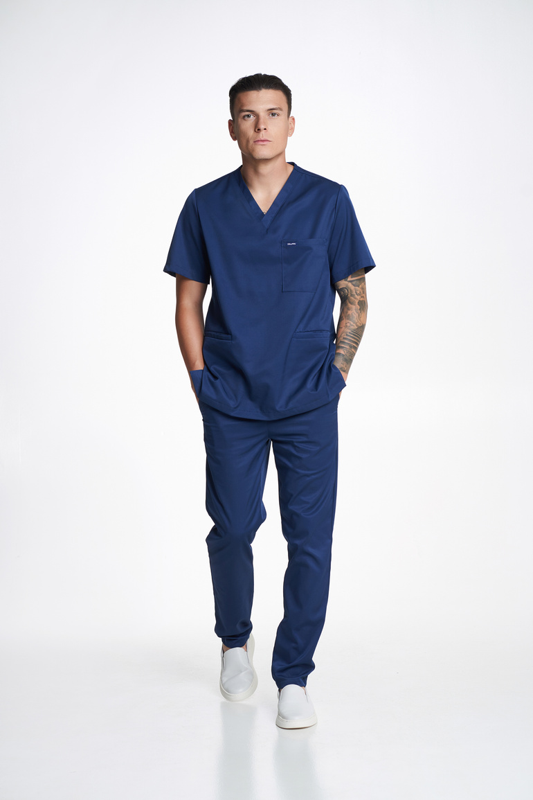 TRIEST - scrub top - Navy blue