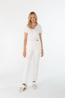 Damen-Medizinset Louis Lanier (Bluse Nantes, Joggerhose Arles) - Alpine white