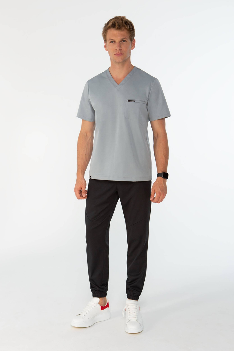 MONTPELLIER - scrub top - Midnight grey