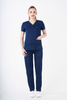 VANNES - scrub top - Dark blue