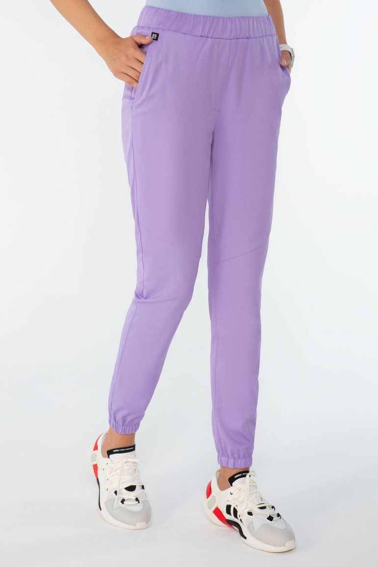 ARLES - joggery medyczne damskie - Pastel violet