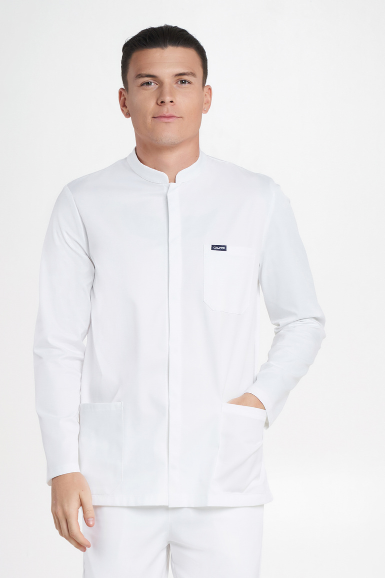 BACOLI - scrub top - Winter white