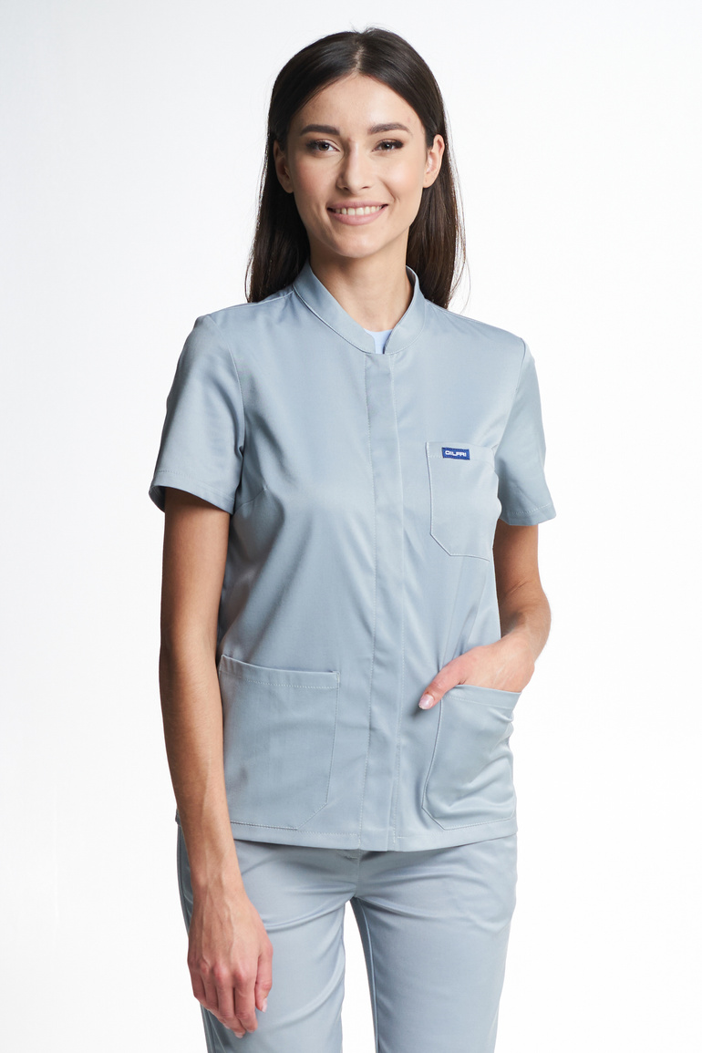 MATERA - scrub top - Livo grey