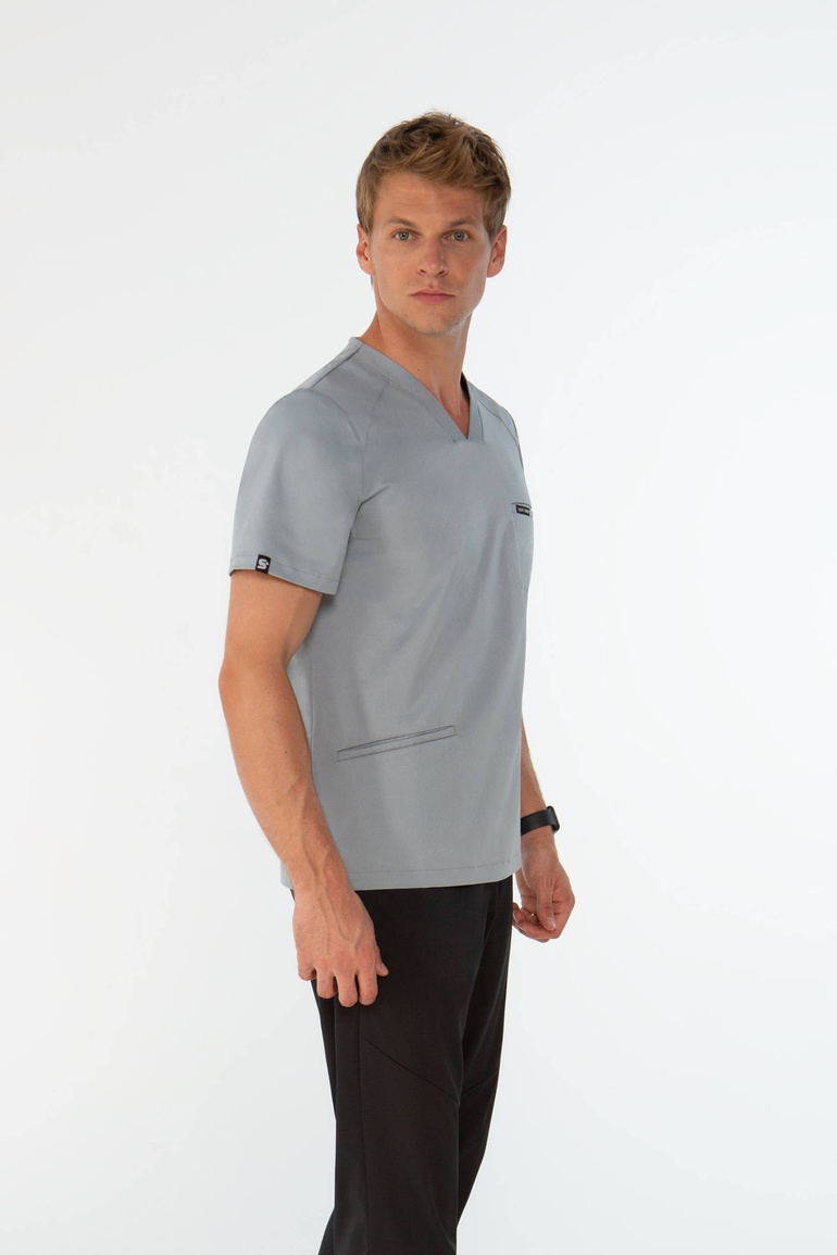 LORMONT - scrub top - Midnight grey