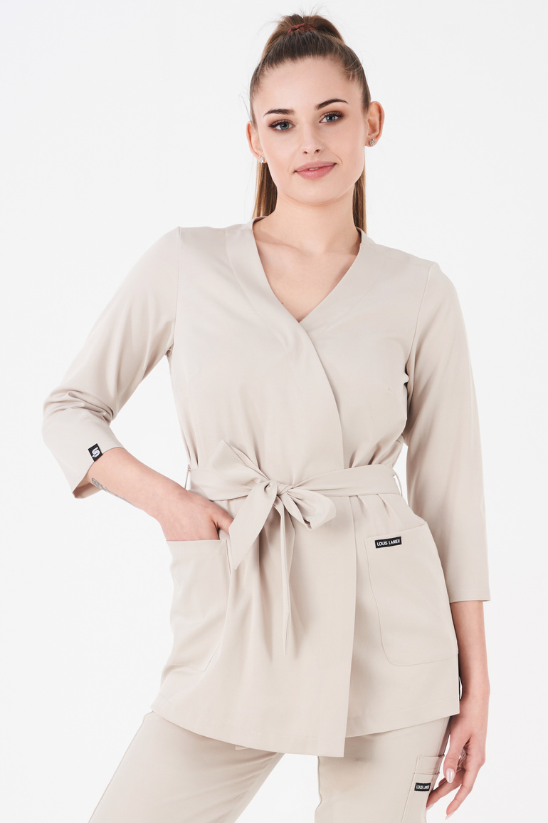 SIENA - scrub top - Bone