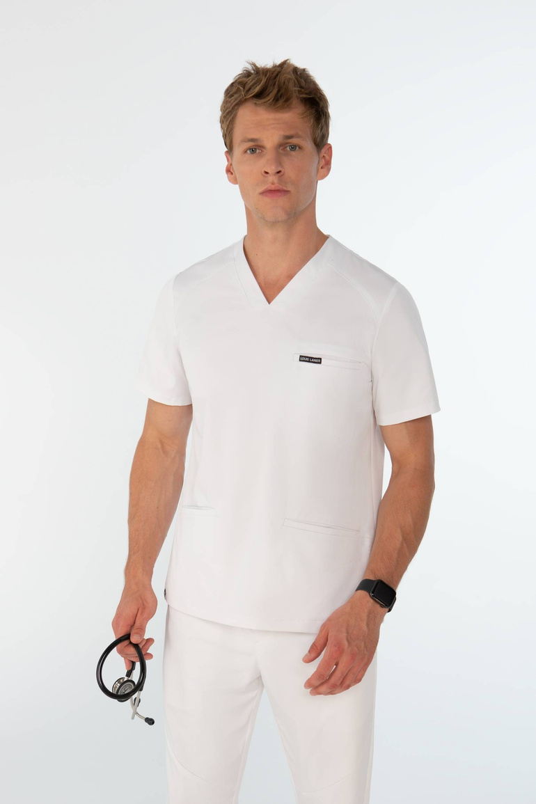 LORMONT - bluza medyczna męska - Alpine white