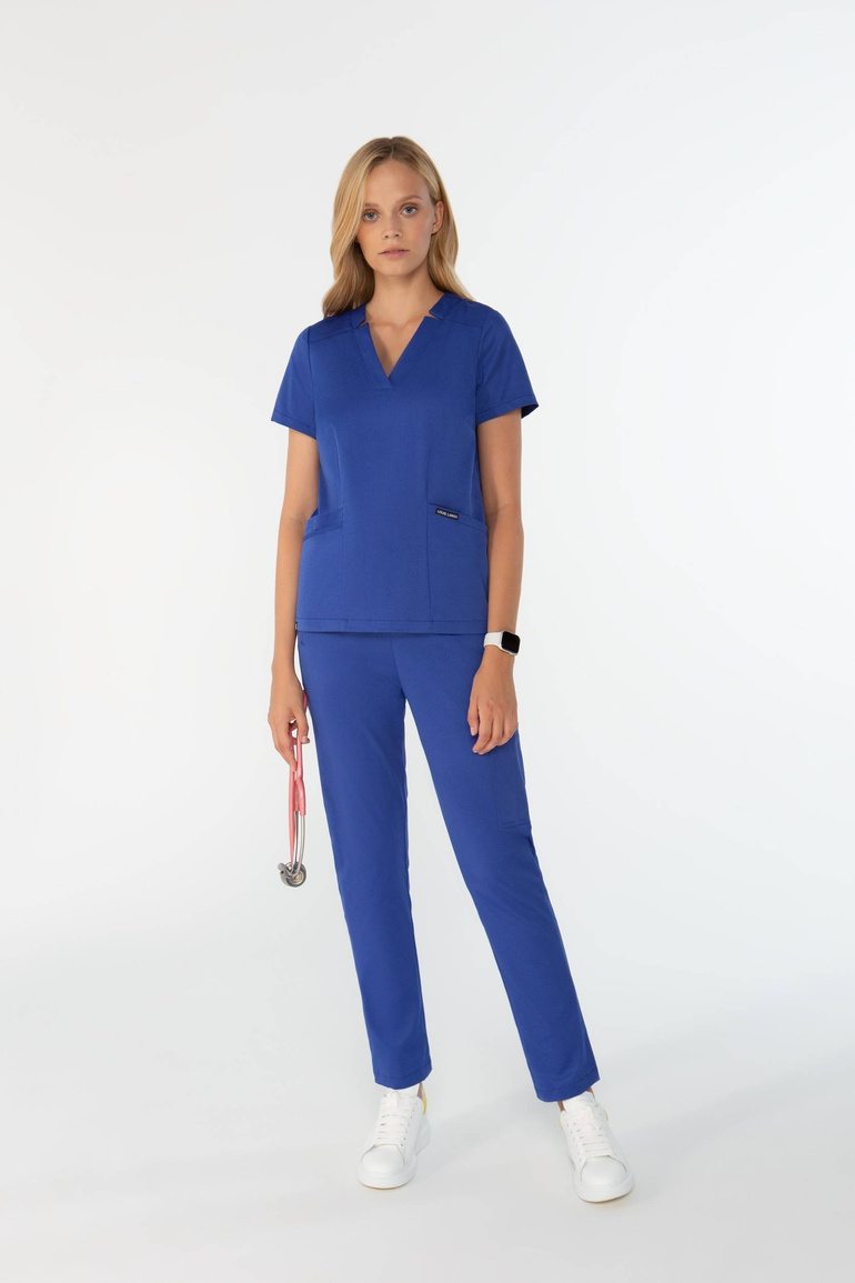 Women’s medical set Louis Lanier (top Arras, trousers Clamart) Royal sapphire blue