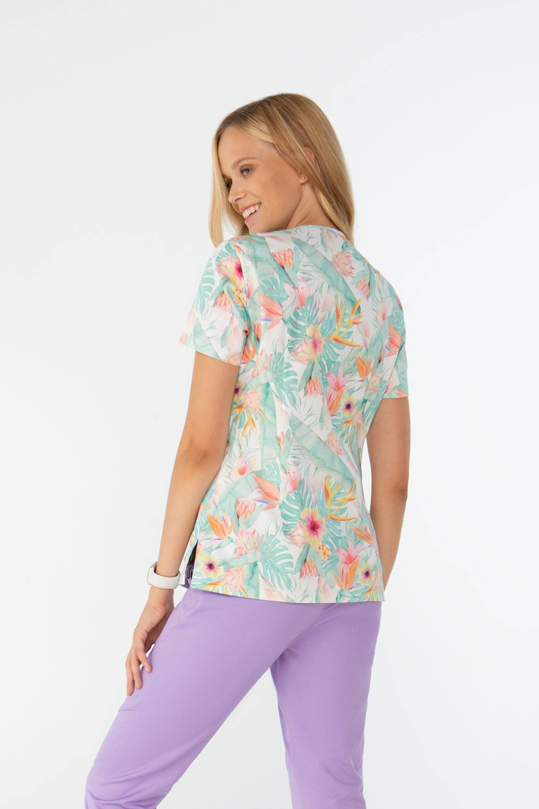 VANNES - Pastel Garden - dámská zdravotní halenka