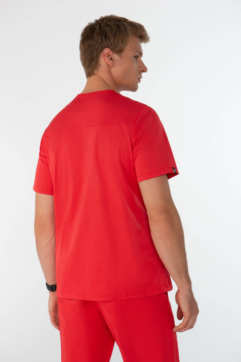 MONTPELLIER - scrub top -  Scarlet red