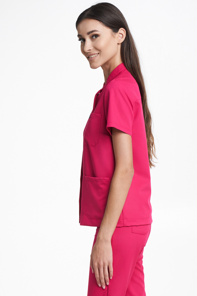 MATERA - bluza medyczna damska - Amarant