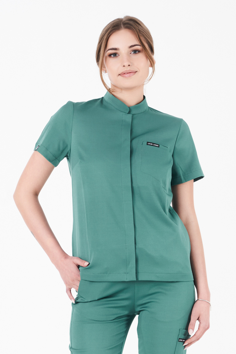 Women’s medical set Louis Lanier (Rouen top, Clamart pants) Deep Green