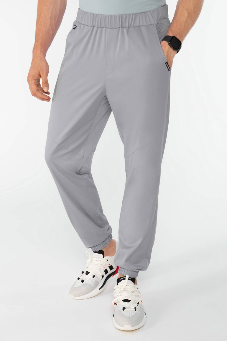 SAUMUR - jogger scrub pants - Midnight grey