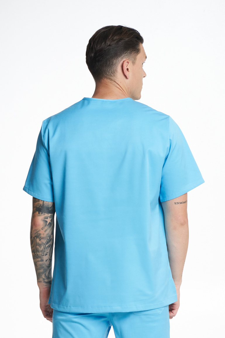 TRIEST - scrub top - Soft blue