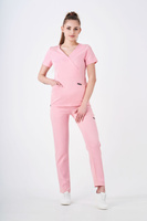 Damen-Medizinset Louis Lanier (Bluse Nantes, Hose Clamart) -Pastel Pink