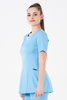 LYON - scrub top - Caribbean Blue