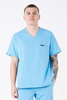 MONTPELLIER - scrub top - Caribbean Blue