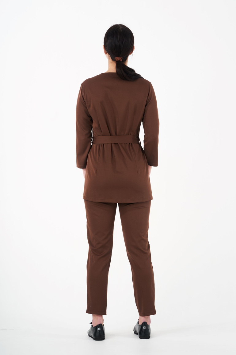 SIENA - dámská zdravotní halenka - Chocolate Brown