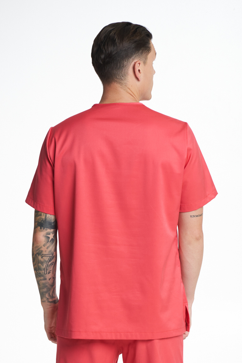 Komplet medyczny męski CILFRI (bluza Triest, spodnie Prato) Raspberry red