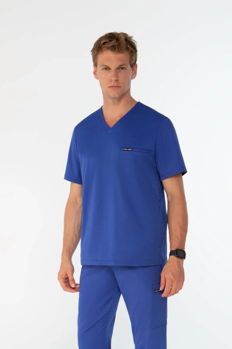 MONTPELLIER - scrub top - Royal sapphire blue