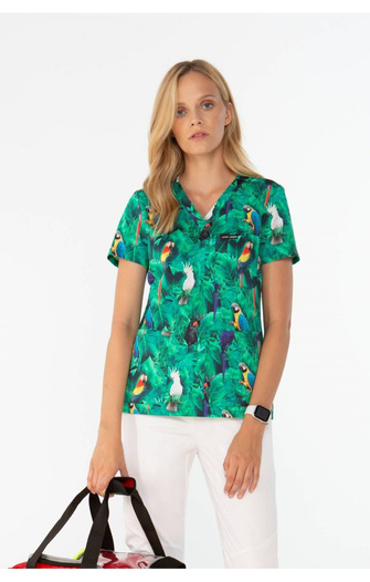 VANNES - Parrot Jungle - bluza medyczna damska
