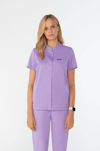 Komplet medyczny damski Louis Lanier (bluza Rouen, spodnie Arles) Pastel violet