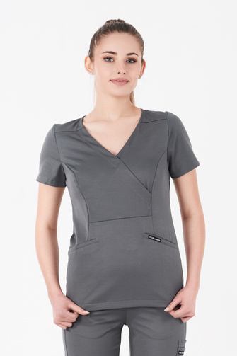 Komplet medyczny damski Louis Lanier (bluza Nantes, joggery Arles)  - Dark Grey